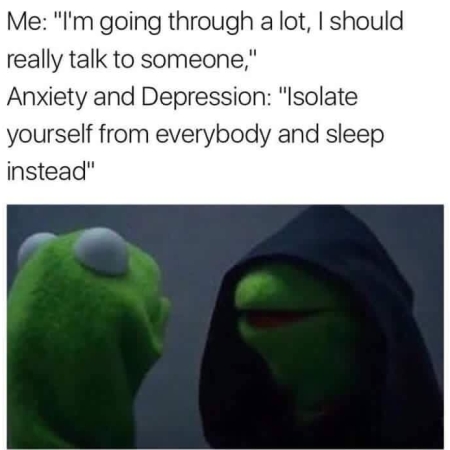 Anxiety Depression Kermit Meme